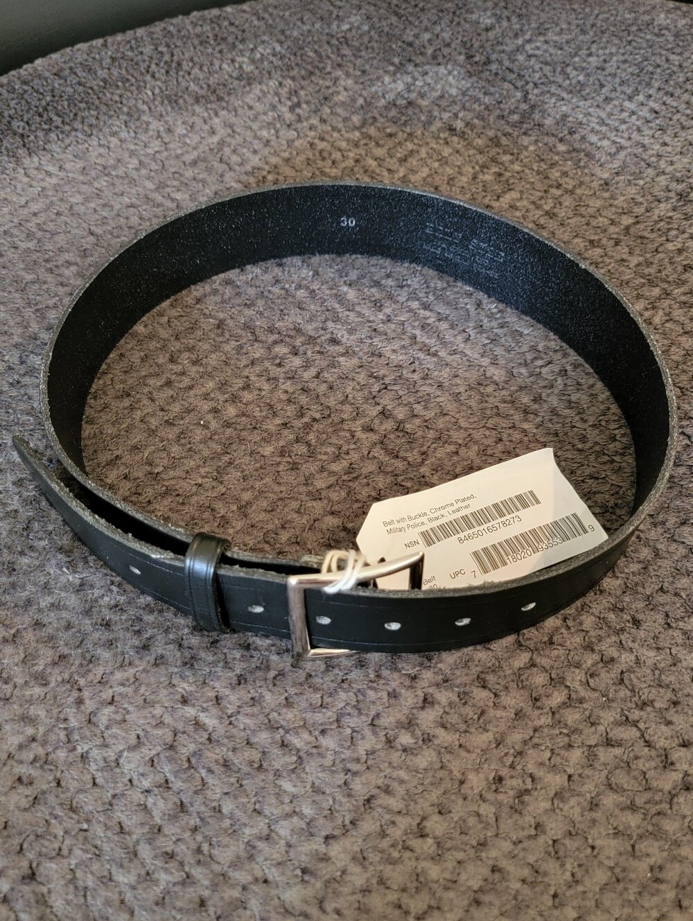 Military Police leather belt - Picture 3 of 8